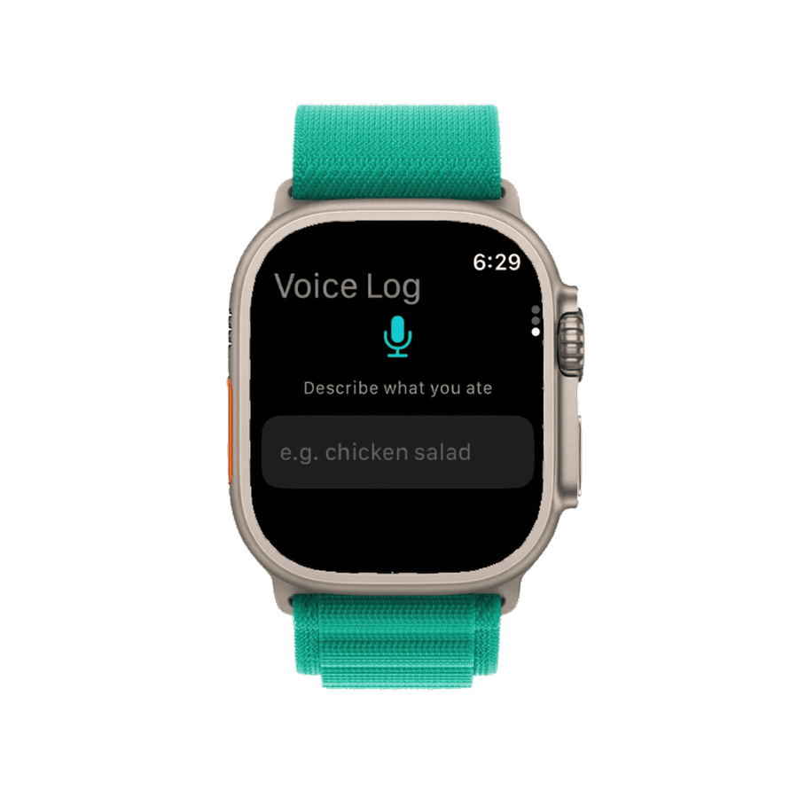 Voice logging on Apple Watch