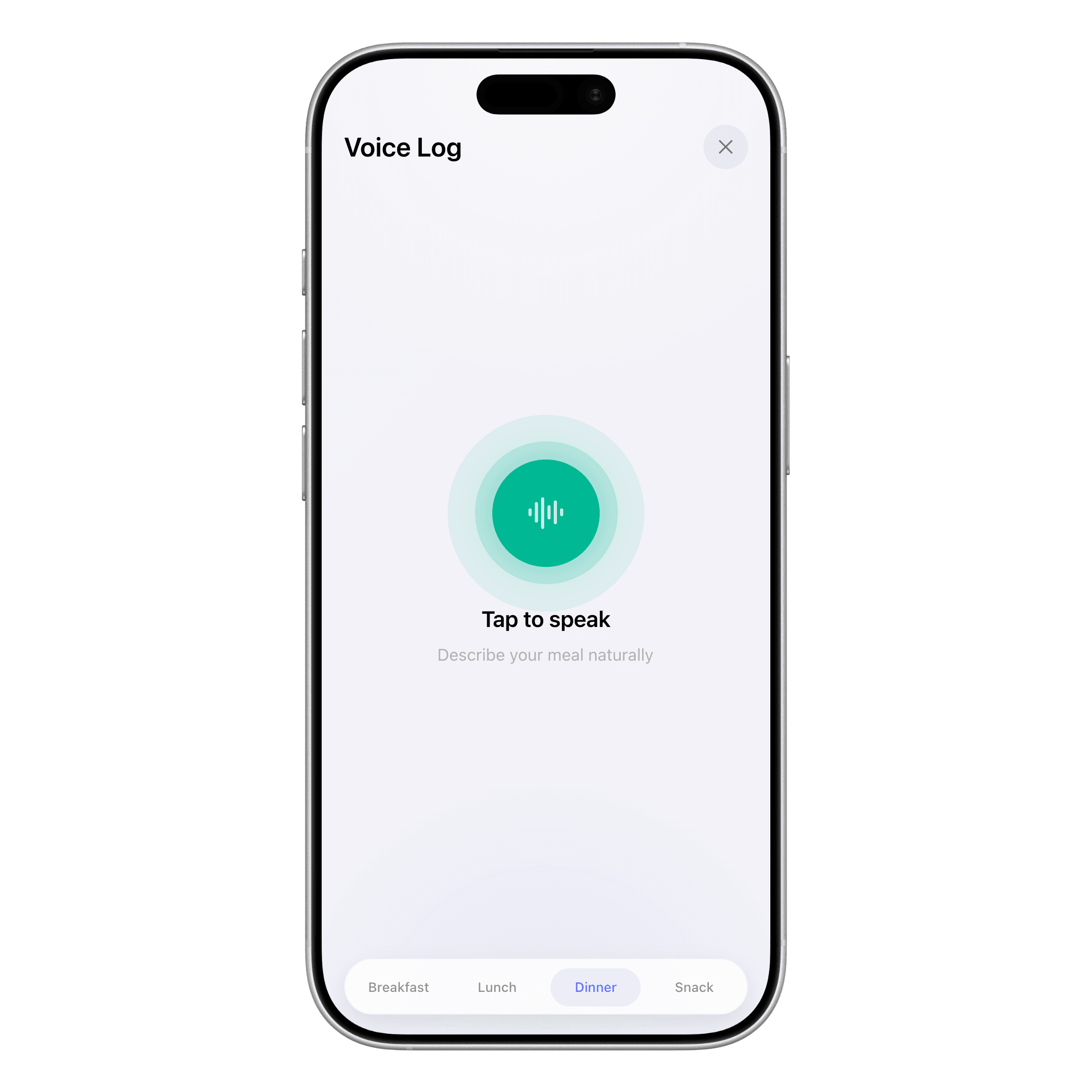 Voice logging in ProteinLog